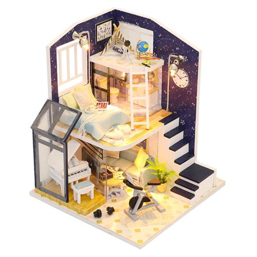 Miniaturowy domek - Migająca gwiazdka