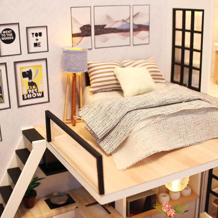 Miniaturowy domek Loft na Manhattanie