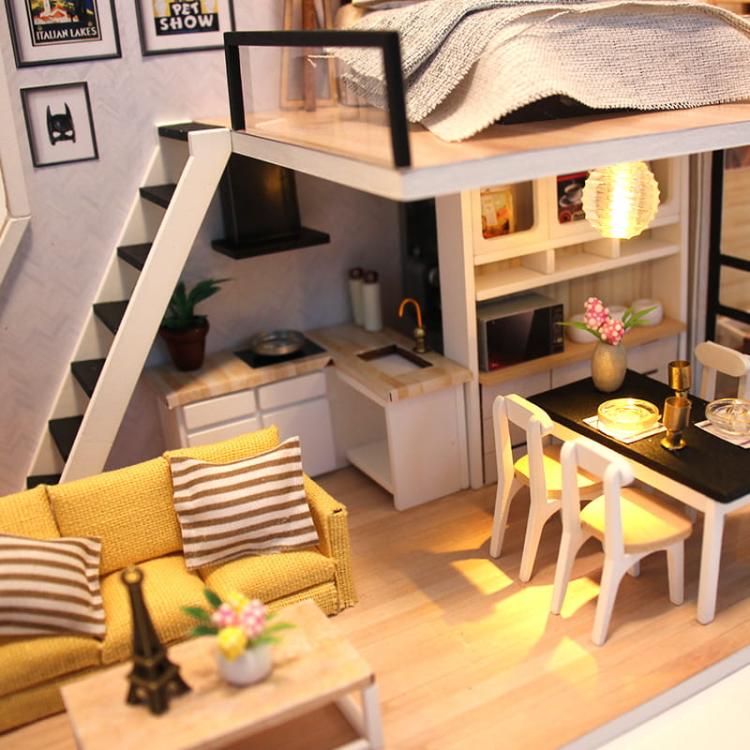 Miniaturowy domek Loft na Manhattanie