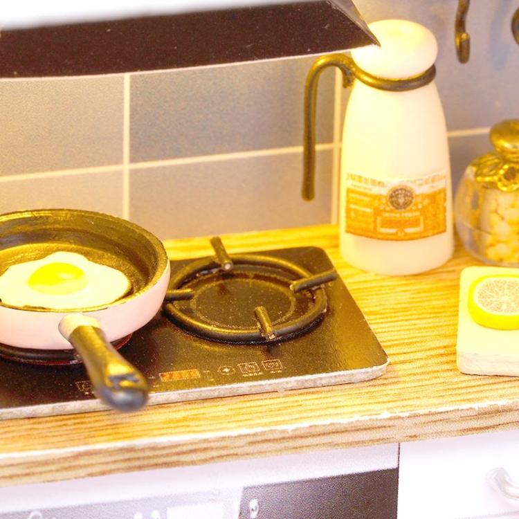 Miniaturowy domek - Niebieski loft