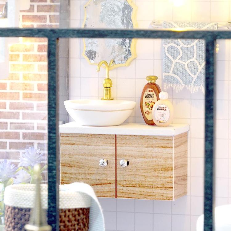 Miniaturowy domek - Niebieski loft