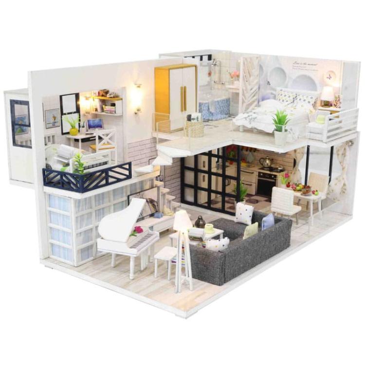 Miniaturowy domek - Śnieżna biel