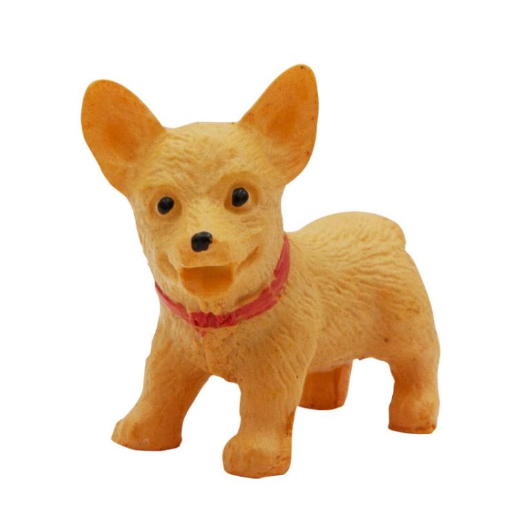 Miniaturowe figurki - szczeniaczki. Wesoły piesek.