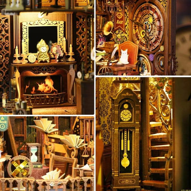 Świątynia wiedzy* - Miniaturowy domek Book Nook Aslowsnail