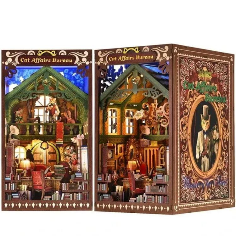 Biuro detektywa Kota*- Miniaturowy domek Book Nook Aslowsnail