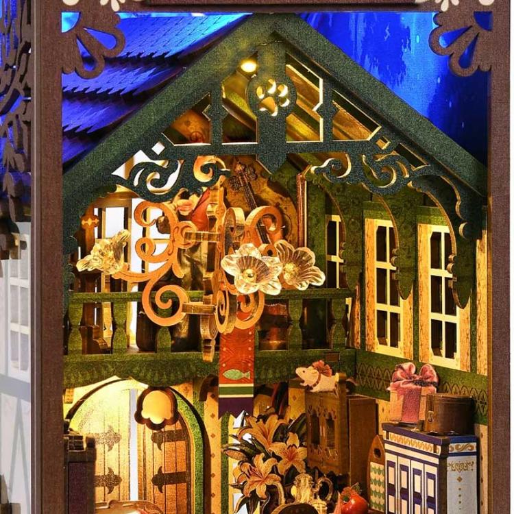 Biuro detektywa Kota*- Miniaturowy domek Book Nook Aslowsnail