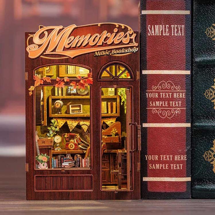 Retro Winyle* - Miniaturowy domek mini Book Nook CuteBee