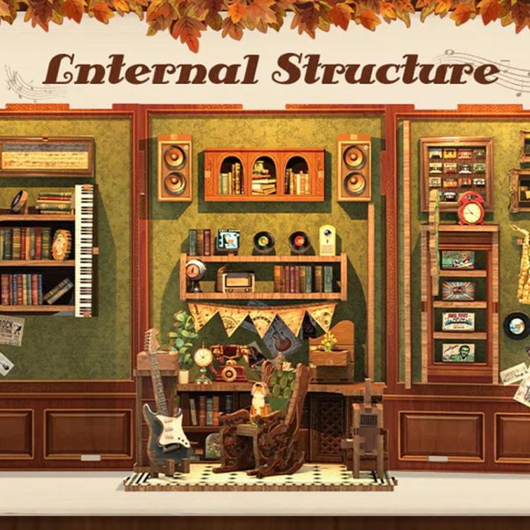 Retro Winyle* - Miniaturowy domek mini Book Nook CuteBee