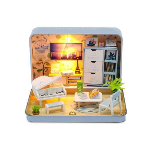 Miniaturowy domek Piątkowy wieczór