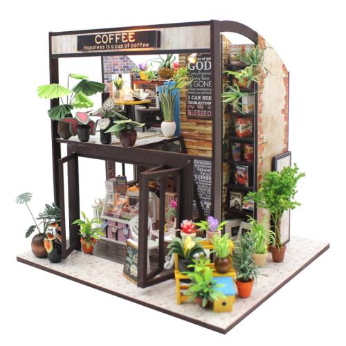 Miniaturowy domek Kawa o poranku