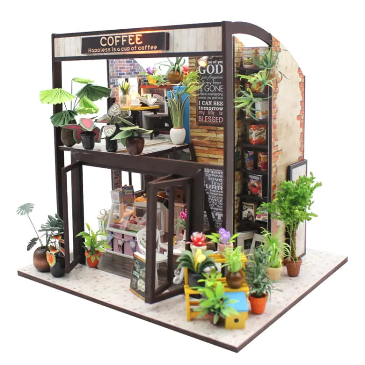 Miniaturowy domek Kawa o poranku