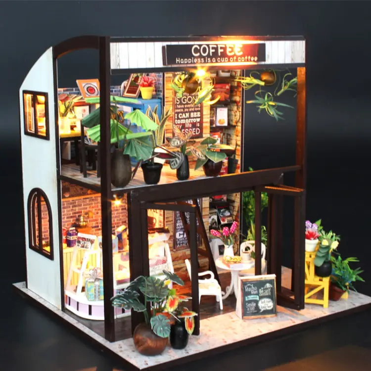 Miniaturowy domek Kawa o poranku