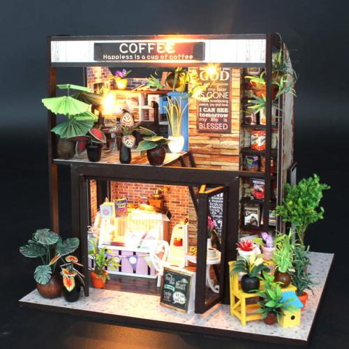 Miniaturowy domek Kawa o poranku
