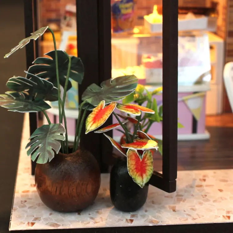 Miniaturowy domek Kawa o poranku