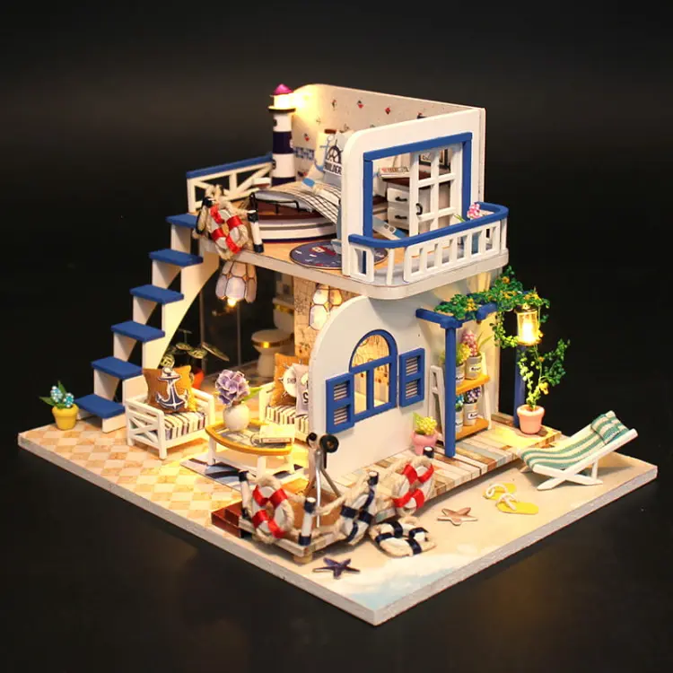 Miniaturowy domek Lazurowy poranek