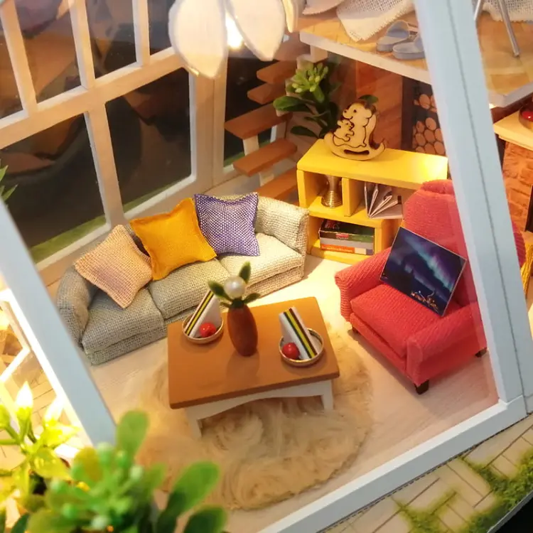 Miniaturowy domek Domek nad jeziorem