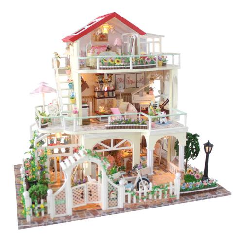 Miniaturowy domek Willa w kwiatach