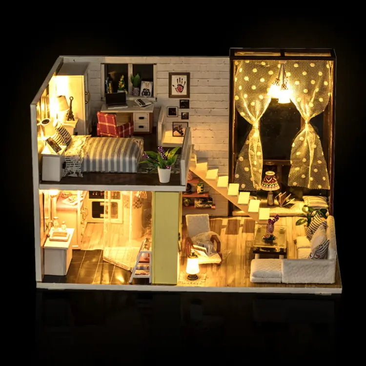 Miniaturowy domek Nowoczesny domek Zuzi