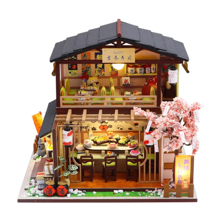Miniaturowy domek - Sakura sushi