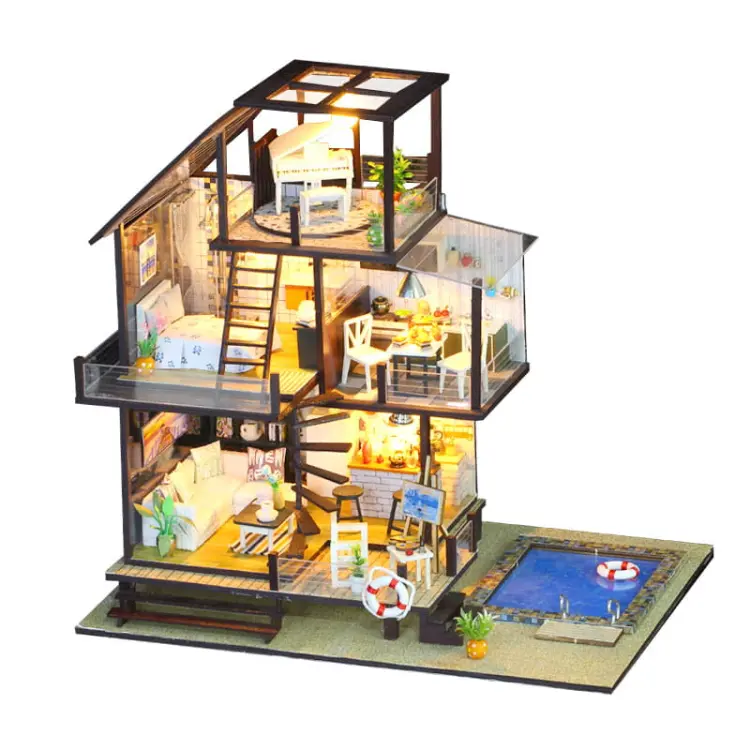 Miniaturowy domek - Zielone Seattle
