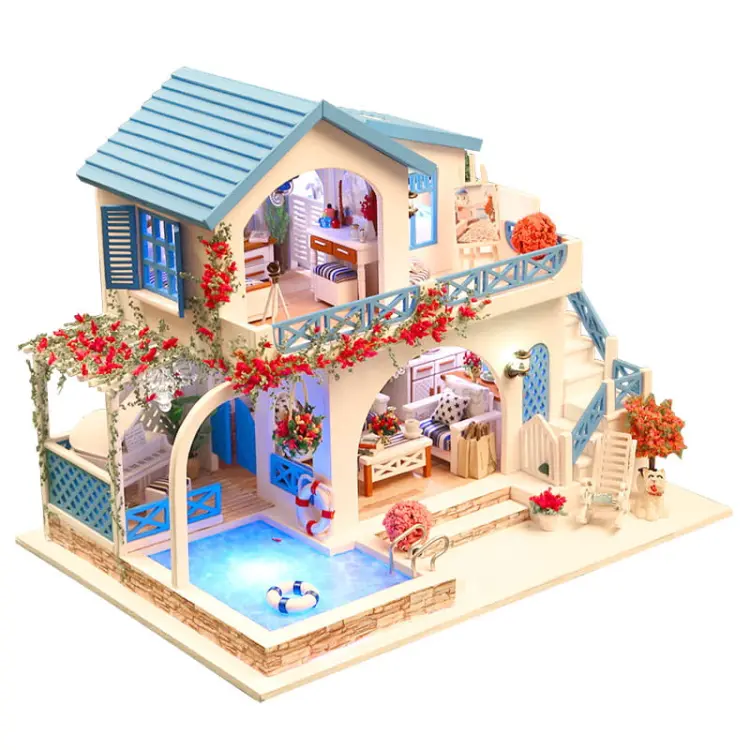 Miniaturowy domek - Pocztówka z Krety