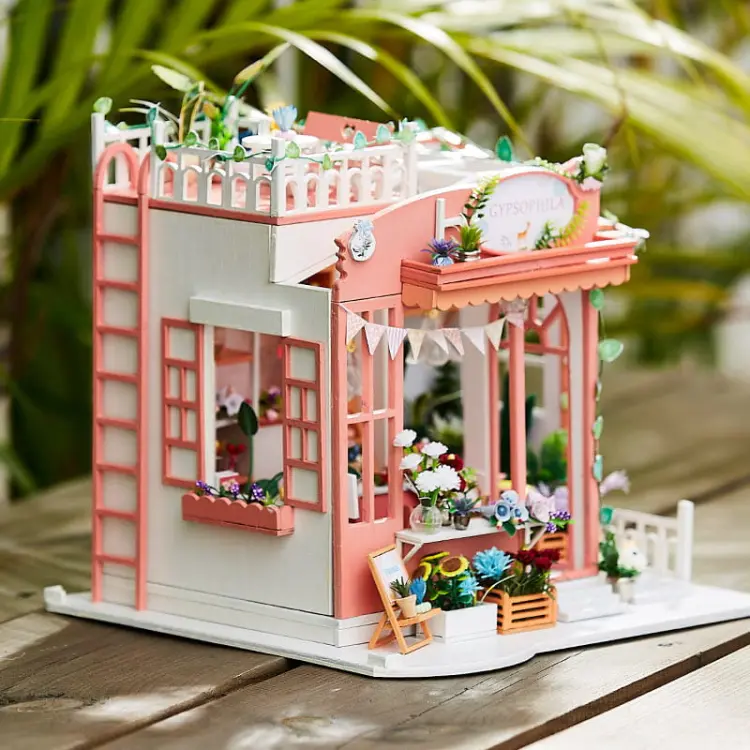 Miniaturowy domek Urocza kwiaciarnia