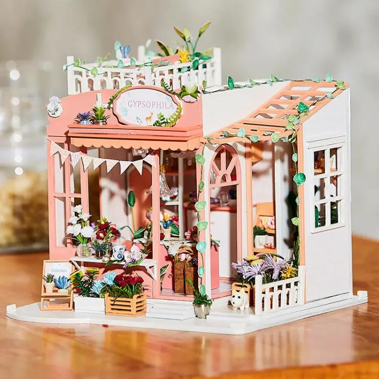 Miniaturowy domek Urocza kwiaciarnia