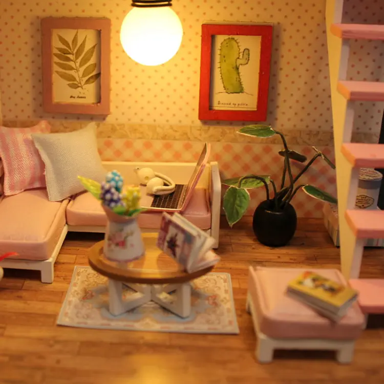 Różowy loft