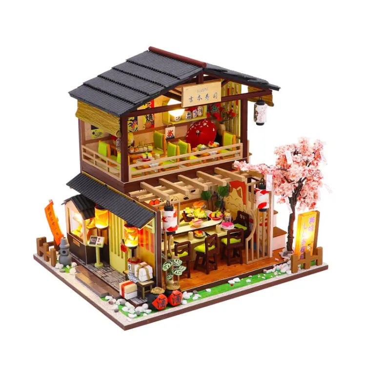 Miniaturowy domek - Sakura sushi