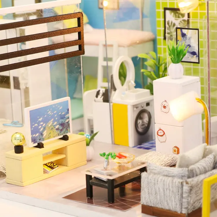 Miniaturowy domek Skandynawskie życie