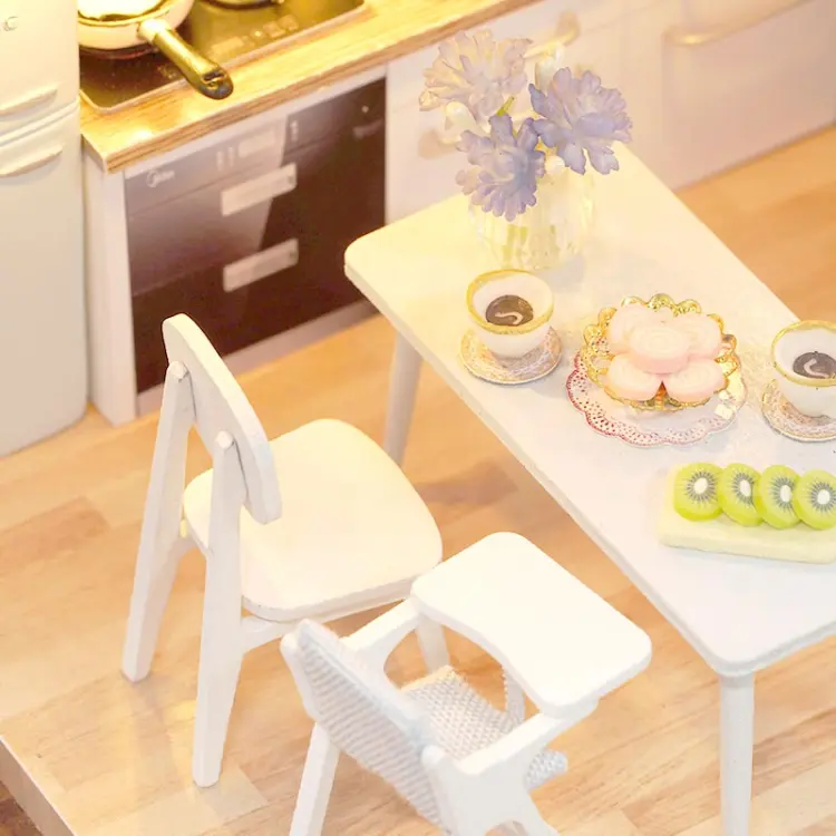 Miniaturowy domek - Niebieski loft