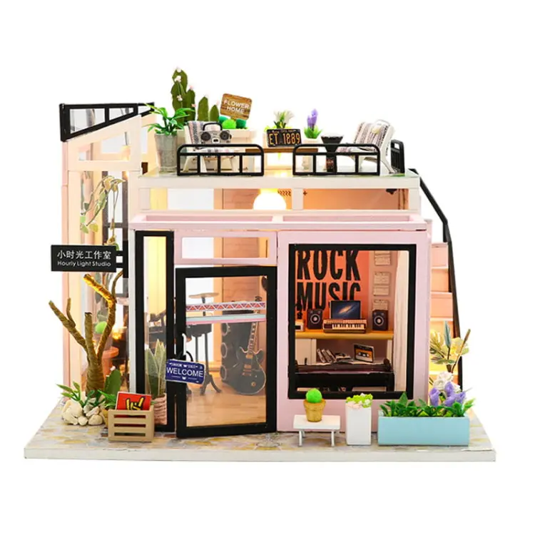 Miniaturowy domek - Muzyczny box
