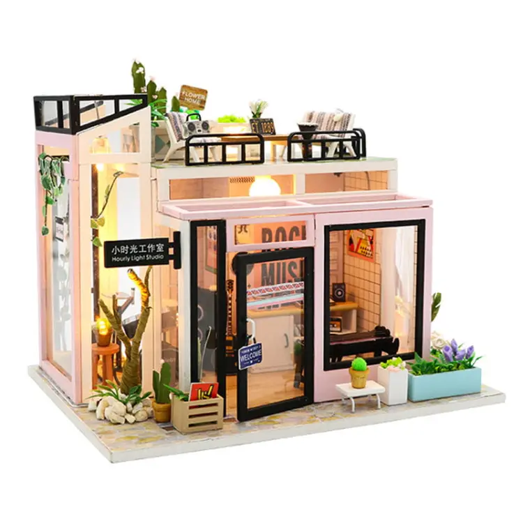 Miniaturowy domek - Muzyczny box