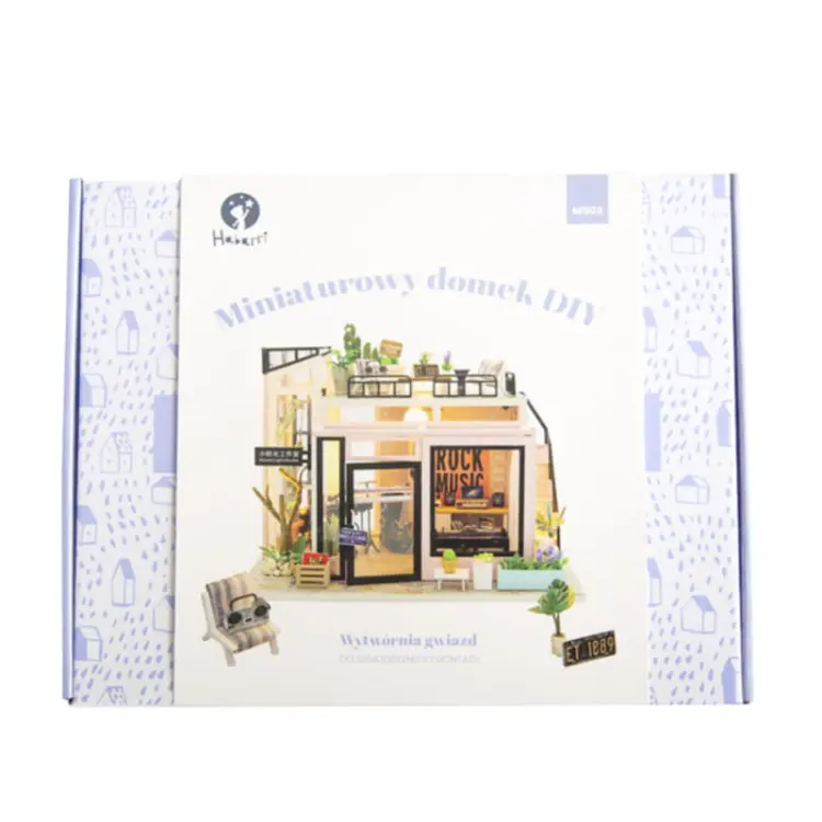 Miniaturowy domek - Muzyczny box - Wytwórnia gwiazd