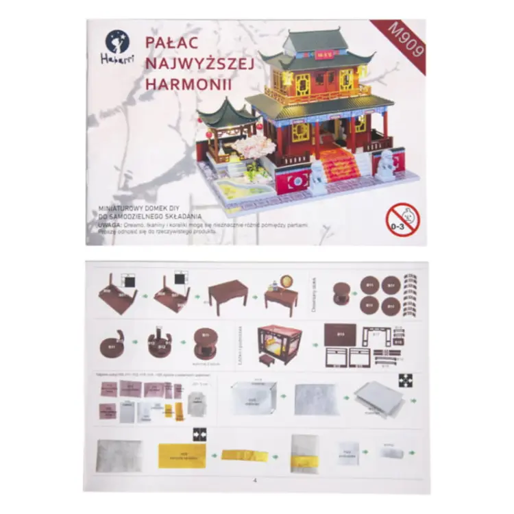 Miniaturowy domek - Pałac Najwyższej Harmonii