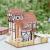 Miniaturowy domek - Dom na farmie tulipanów