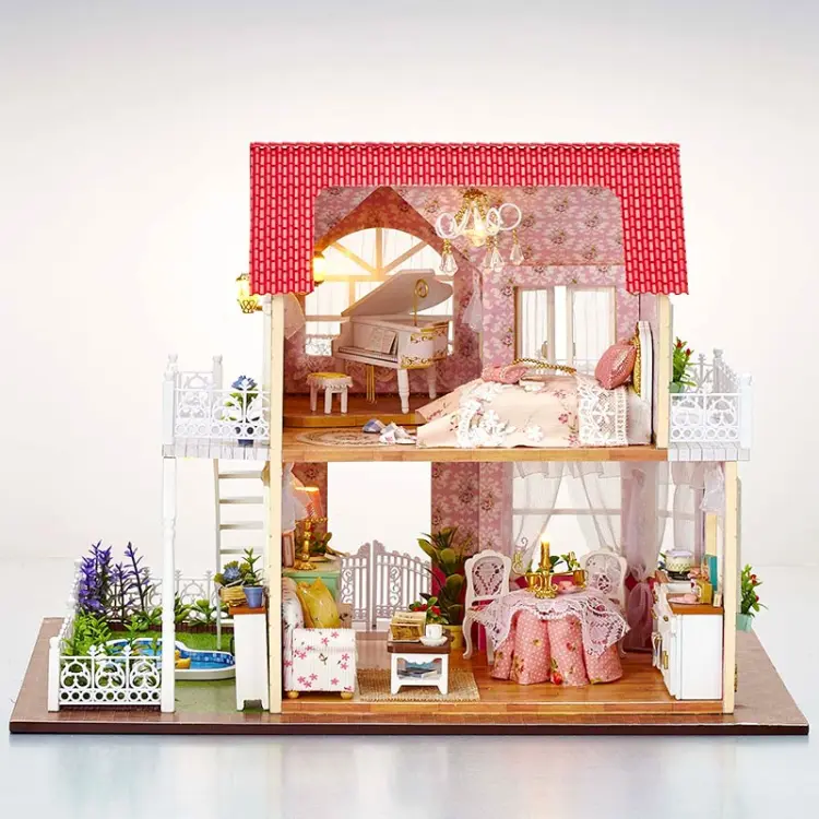 Miniaturowy domek - Herbatka u Królowej