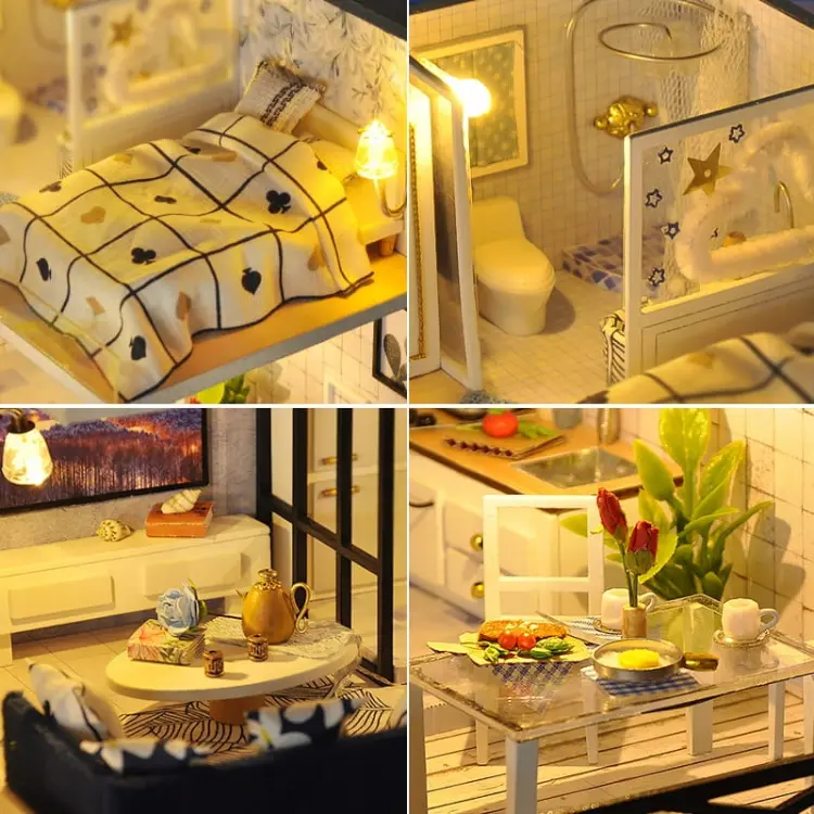 Miniaturowy domek - Kraina zorzy polarnej