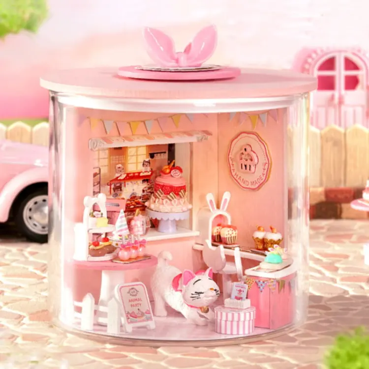 Miniaturowy domek - Pudełko z ciasteczkami