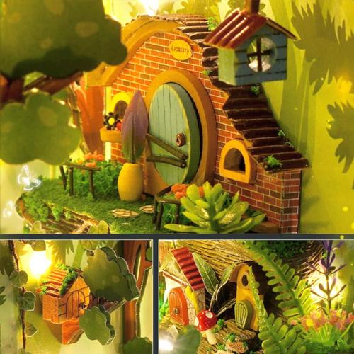 Zaczarowany las - Miniaturowy domek Book Nook