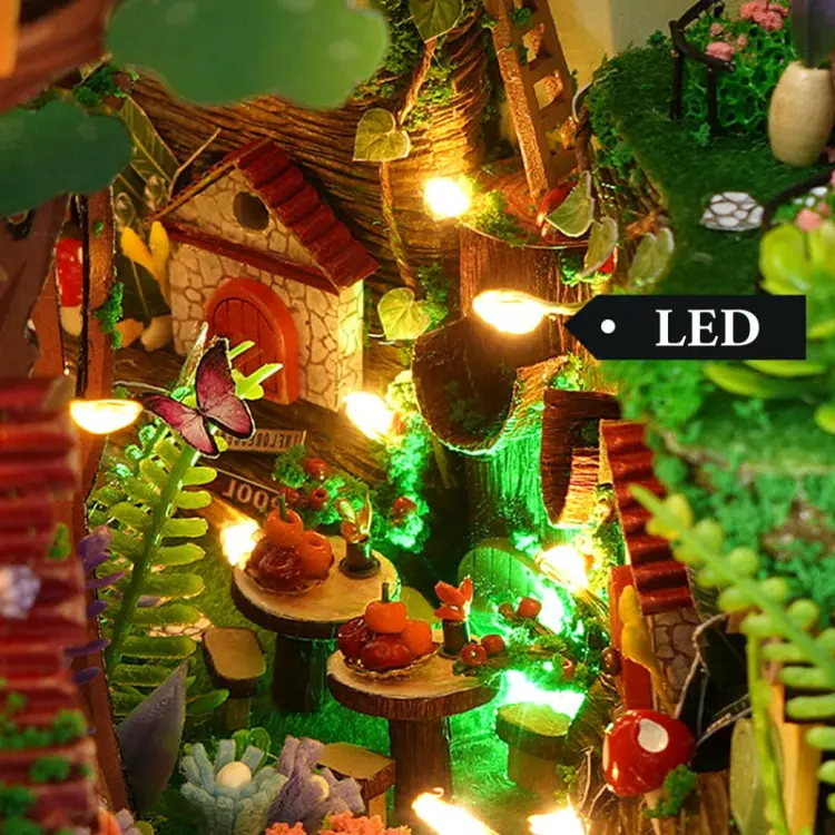 Zaczarowany las - Miniaturowy domek Book Nook