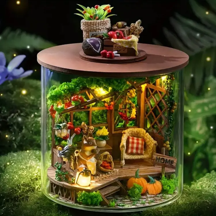 Owocowy sad*- Miniaturowy domek