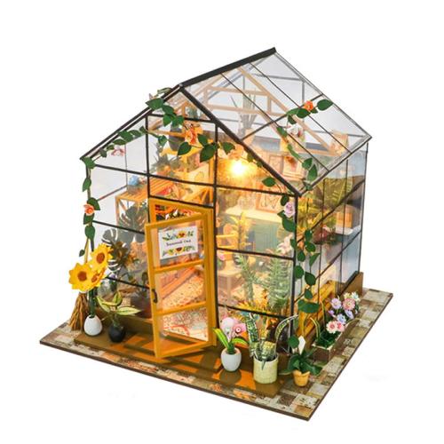 Kolorowa szklarnia*- Miniaturowy domek