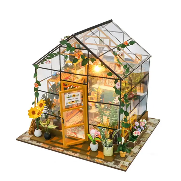 Kolorowa szklarnia*- Miniaturowy domek