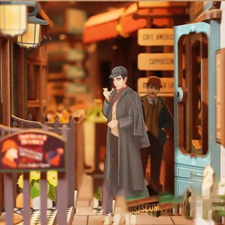 Sherlock Holmes z Baker Street - Book Nook Tonecheer