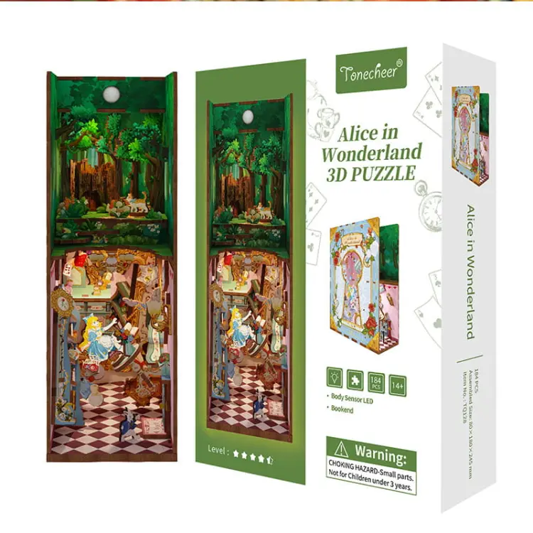 Alicja w Krainie Czarów - Book Nook Tonecheer