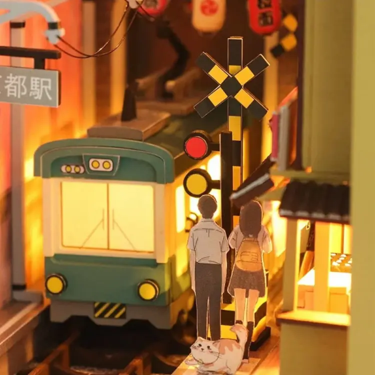 Miniaturowy domek Book Nook - Podróż na Hanami