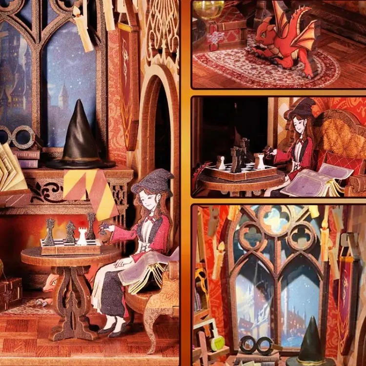 Pokój Wspólny Szkoły Magii*- Book Nook CuteBee