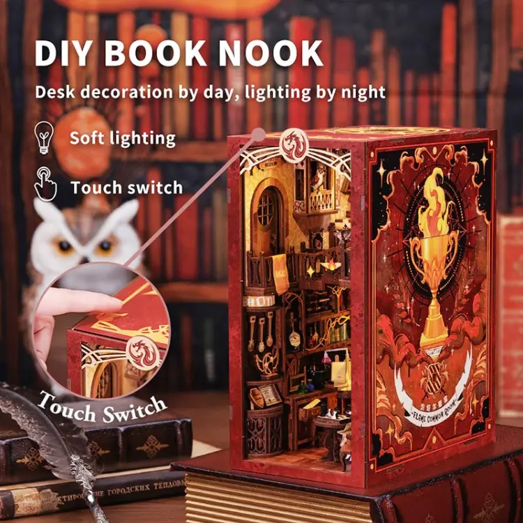 Pokój Wspólny Szkoły Magii*- Book Nook CuteBee
