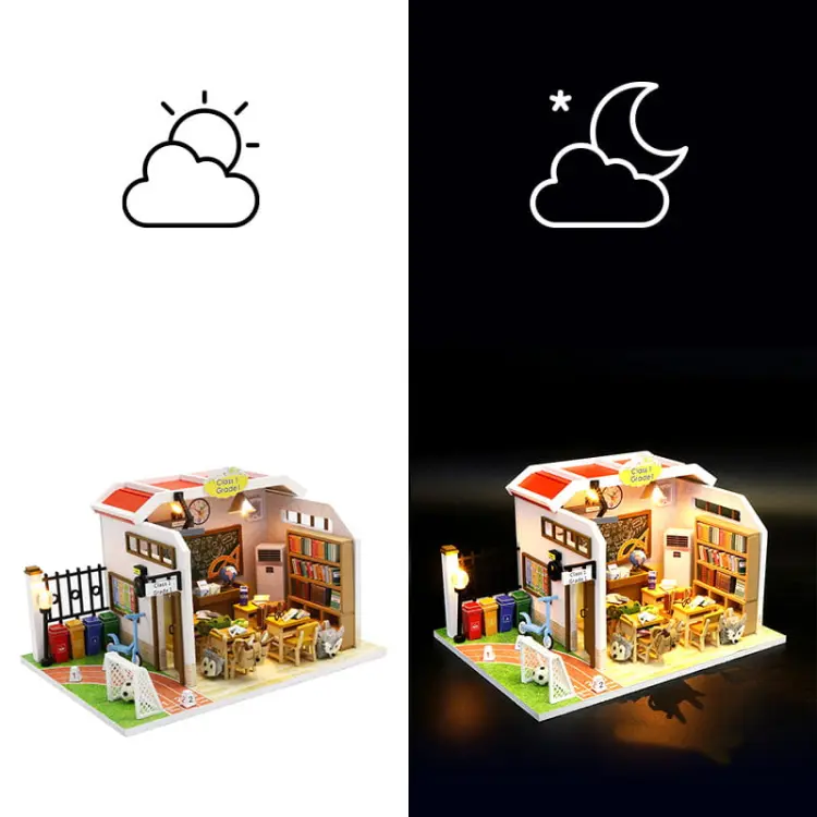 Miniaturowy domek - Wesoła szkoła